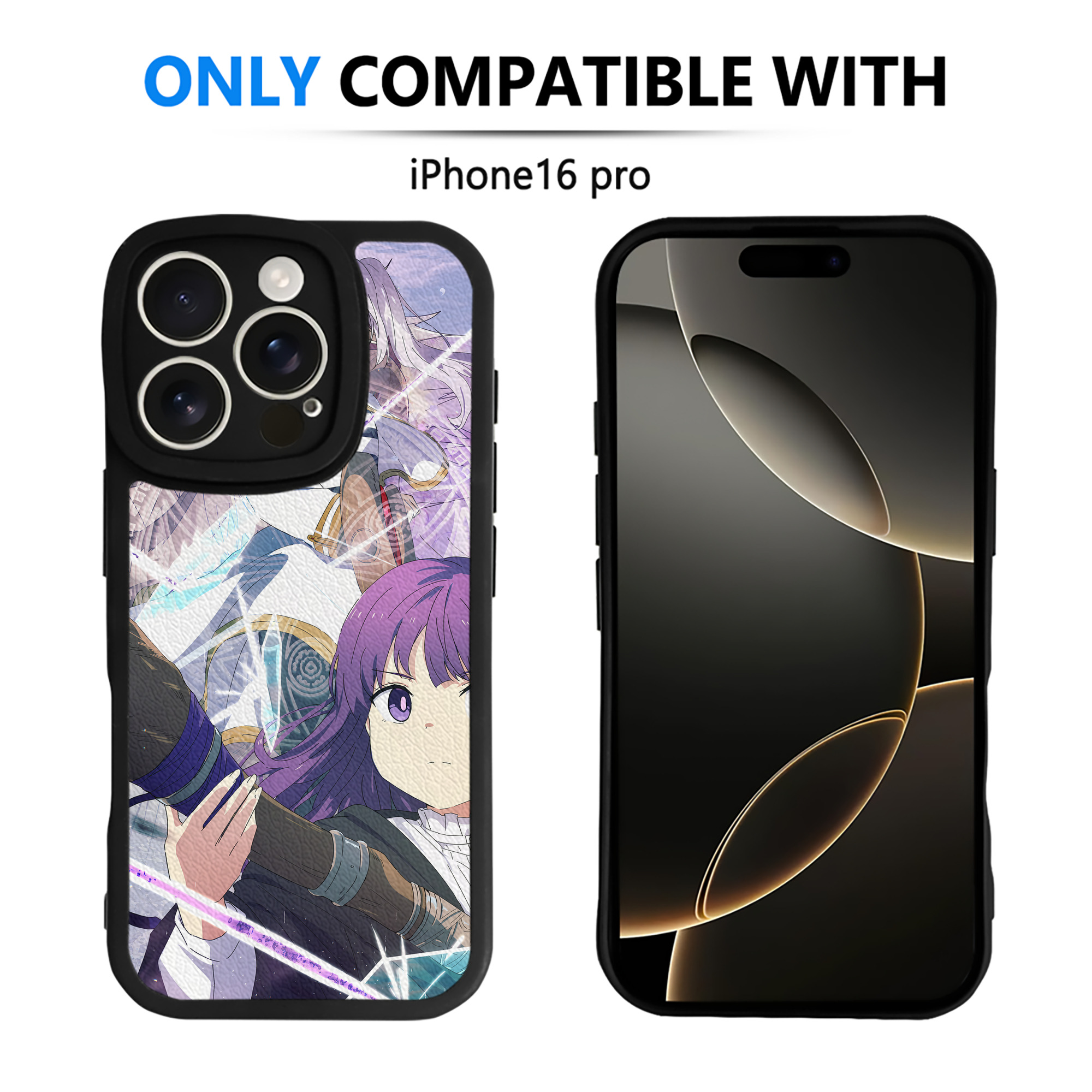 （画像用） 葬送のフリーレン Frieren 【iPhone 16シリーズ対応】シリコンスマホケース（レザー調） 材質：シリコン